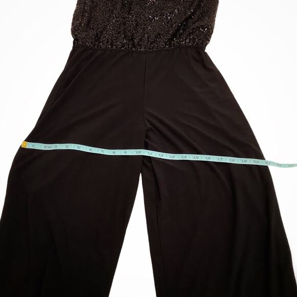 B Darlin Y2K Black Strapless Sequin Top Jumpsuit, Juniors Size 9/10 - Picture 7 of 11